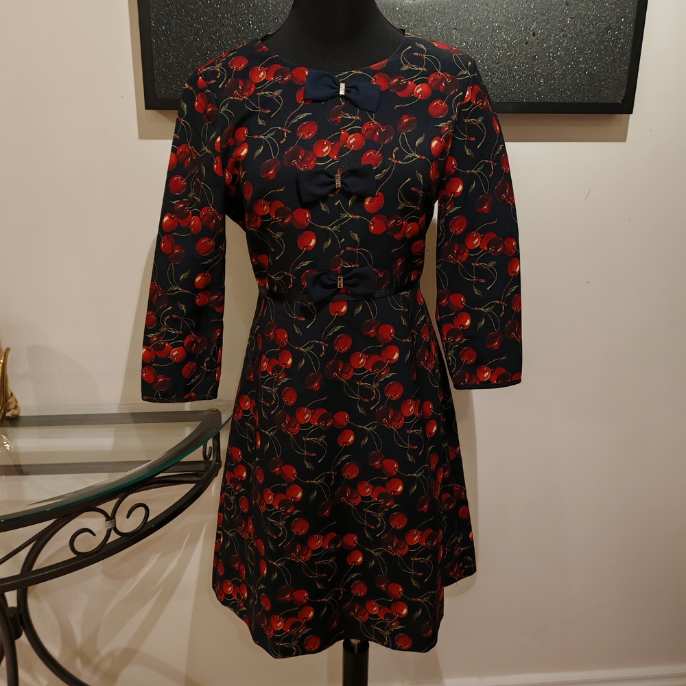 Ted Baker Women's Fyra Cheerful Cherry Bow Dress - Picture 8 of 16
